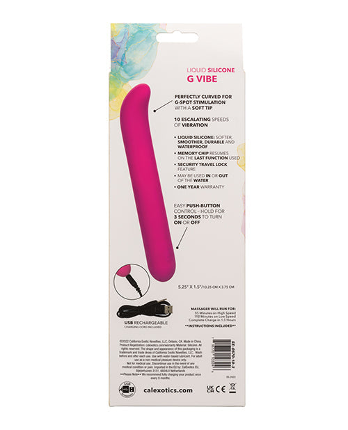 G-Vibe Bliss en silicone liquide - Rose
