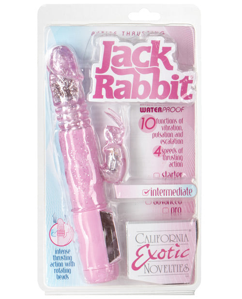 Vibrador Jack Rabbit | Vibrador de empuje pequeño | Vibrador de punto G rosa | Vibrador de clítoris | El mejor vibrador para mujeres