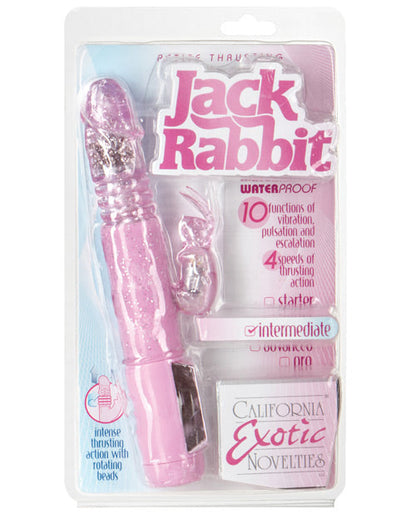 Vibrador Jack Rabbit | Vibrador de empuje pequeño | Vibrador de punto G rosa | Vibrador de clítoris | El mejor vibrador para mujeres