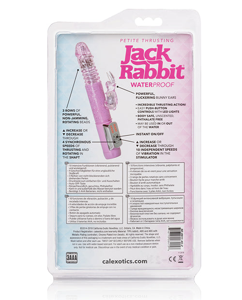 Vibrador Jack Rabbit | Vibrador de empuje pequeño | Vibrador de punto G rosa | Vibrador de clítoris | El mejor vibrador para mujeres