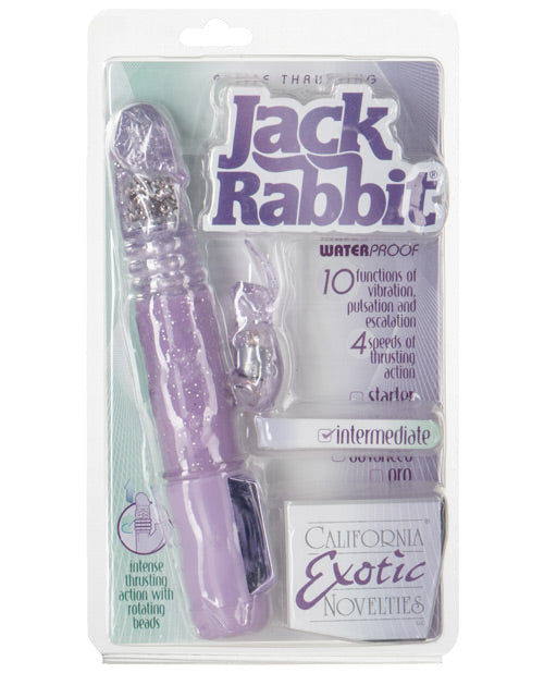Vibrador Jack Rabbit | Vibrador de empuje pequeño | Vibrador de clítoris morado | Vibrador de punto G | Mejor vibrador para mujeres
