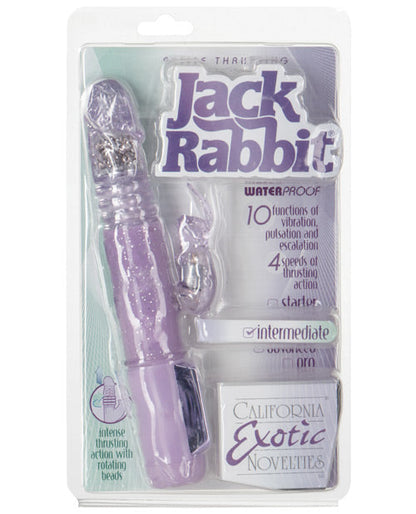 Vibrador Jack Rabbit | Vibrador de empuje pequeño | Vibrador de clítoris morado | Vibrador de punto G | Mejor vibrador para mujeres