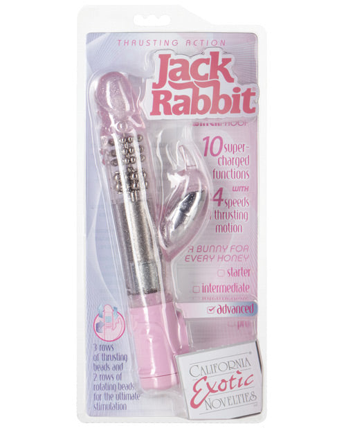 Vibrador Jack Rabbit | Vibrador con Empuje | Vibrador de Punto G con Movimiento | Vibrador de Clítoris Rosa | El Mejor Vibrador para Mujeres