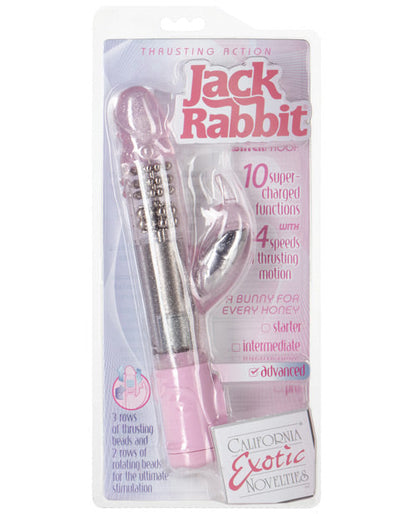 Vibrador Jack Rabbit | Vibrador con Empuje | Vibrador de Punto G con Movimiento | Vibrador de Clítoris Rosa | El Mejor Vibrador para Mujeres