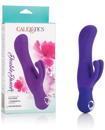Vibromasseur Clitoridien en Silicone Chic | Vibromasseur Point G Double Dancer | Pointe Courbe Violette | Meilleur Vibromasseur pour Femmes