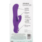Vibromasseur Clitoridien en Silicone Chic | Vibromasseur Point G Double Dancer | Pointe Courbe Violette | Meilleur Vibromasseur pour Femmes