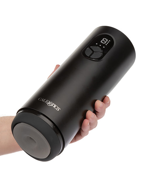 Vibro-masturbateur bionique avec oscillation et aspiration - Noir