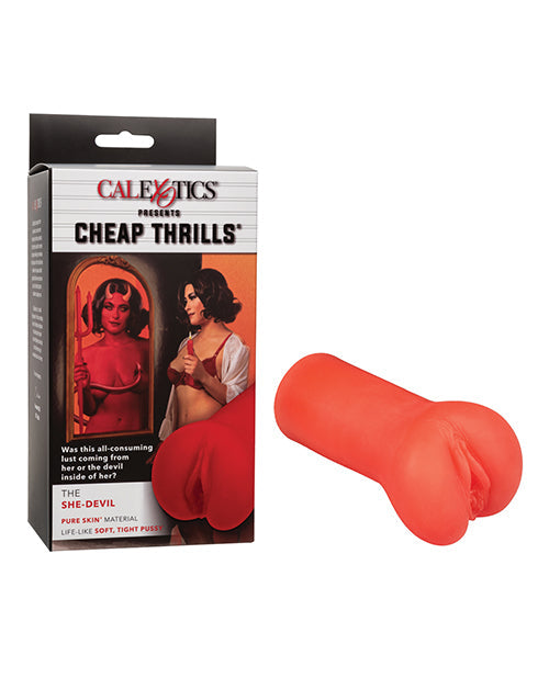 Masturbador vaginal "La Diabla" de Cheap Thrills - Rojo