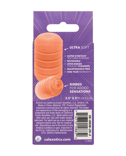 Masturbateur côtelé Pop Sock - Orange