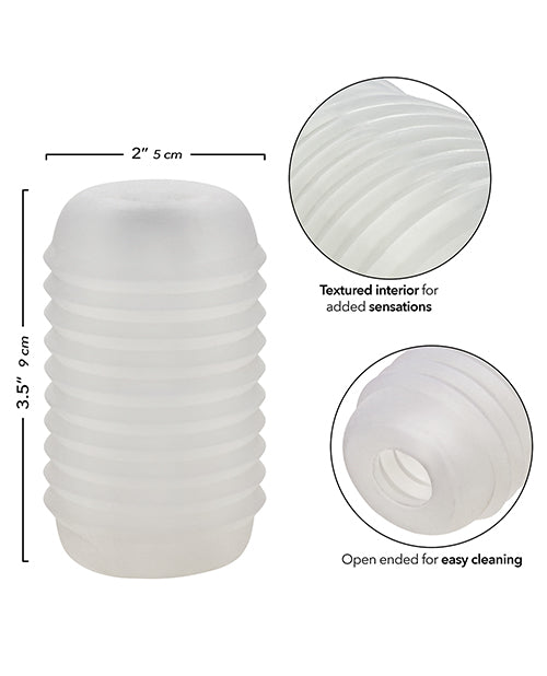 Masturbateur Nervuré Pop Sock - Transparent