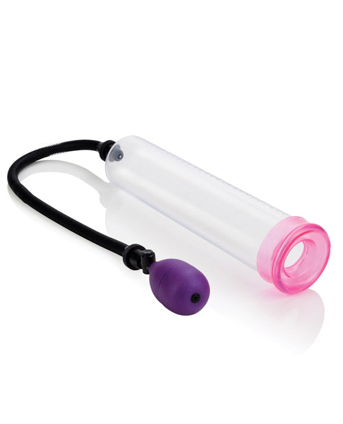 Pompe Big Man 12" avec 3 manchons de tailles différentes - Transparent