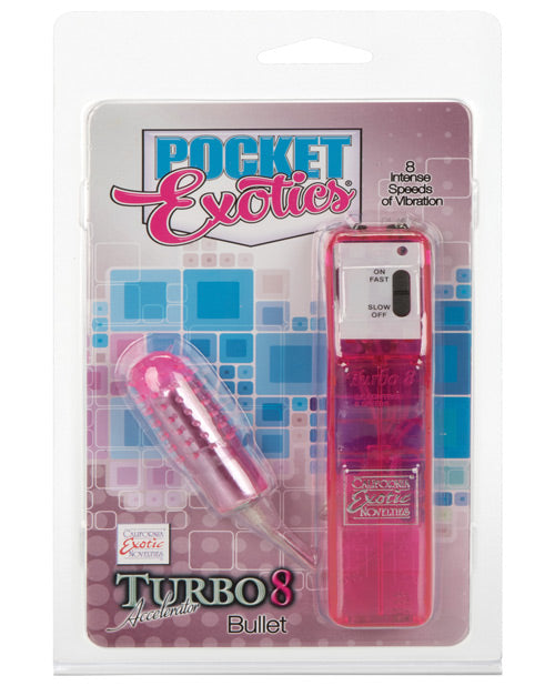 Pocket Exotics Turbo 8 Accélérateur Balle Unique - Rose