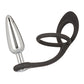 Plug étoilé Star Fucker Slim Gem avec rehausseur en silicone – Noir