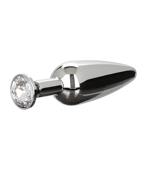 Plug étoilé Star Fucker Slim Gem avec rehausseur en silicone – Noir