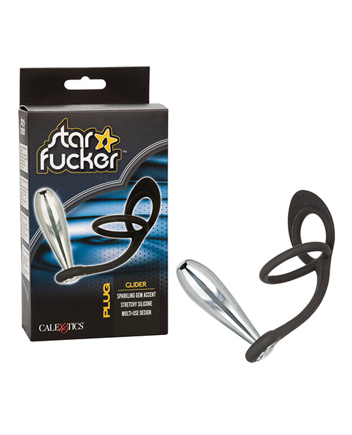 Culbuteur planeur en forme d'étoile avec rehausseur en silicone - Noir