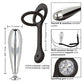 Culbuteur planeur en forme d'étoile avec rehausseur en silicone - Noir
