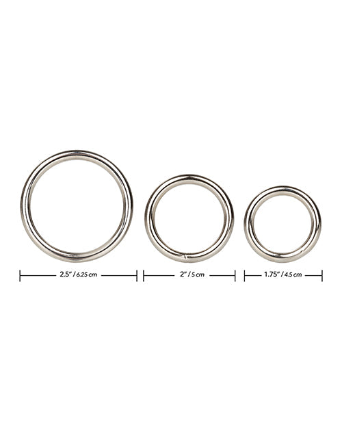 Juego de anillos de plata