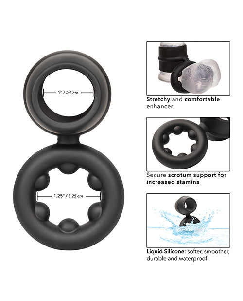 Anillo Dual Magnum de Silicona Líquida Alpha - Negro