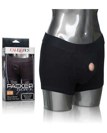 Packer Gear Boxer Brief Harness XL/2XL - Negro