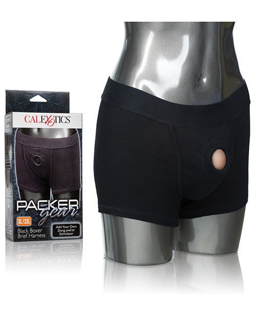 Packer Gear Boxer Brief Harness XL/2XL - Negro
