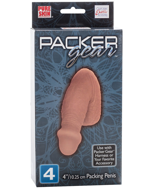 Packer Gear 4" Prótesis de pene - Marrón