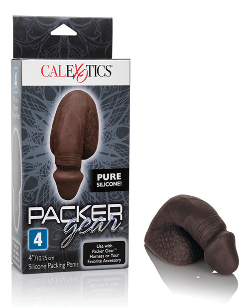 Packer Gear 4" Pene Embalador de Silicona - Negro