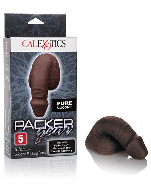 Packer Gear 5" Prótesis de Pene de Silicona - Negro