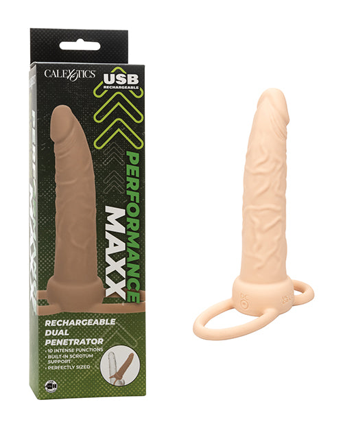 Double pénétrateur rechargeable Performance Maxx - Ivoire