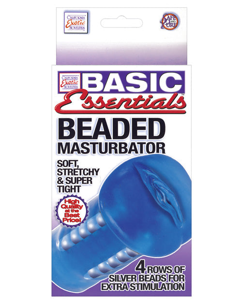 Masturbateur Perlé Basic Essentials - Bleu