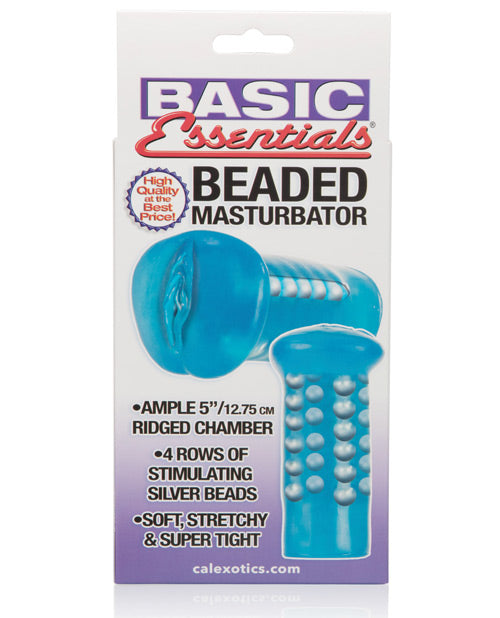 Masturbateur Perlé Basic Essentials - Bleu