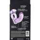 Double stimulateur vibrant avec pénétrateur flexible - Violet