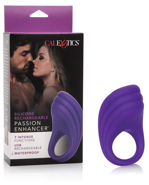 Realzador de pasión recargable de silicona - Morado