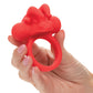 Potenciador de pareja de silicona recargable The Matador con triple estimulación - Rojo
