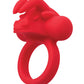 Potenciador de pareja de silicona recargable The Matador con triple estimulación - Rojo