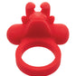 Potenciador de pareja de silicona recargable The Matador con triple estimulación - Rojo