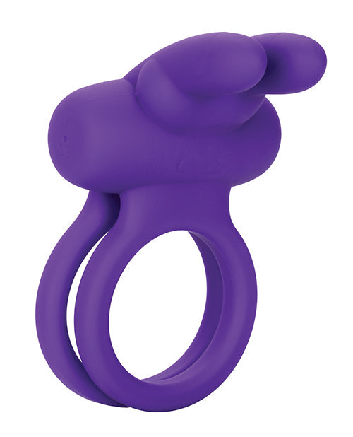 Potenciador de conejo Rockin' recargable de silicona - Morado