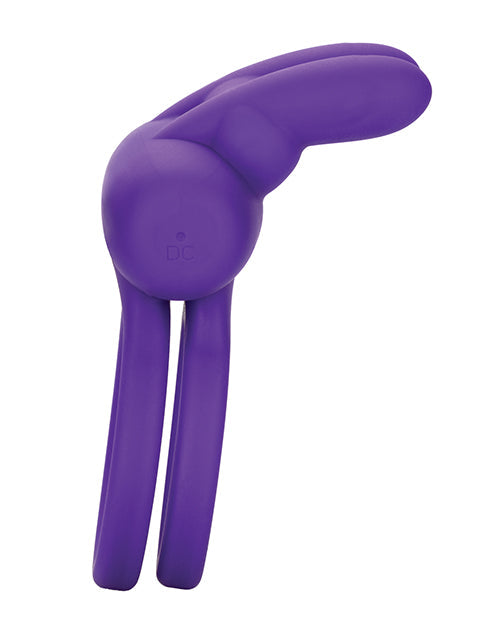 Potenciador de conejo Rockin' recargable de silicona - Morado
