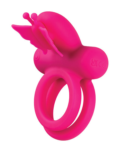 Anneau double papillon rechargeable en silicone