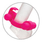Rehausseur de Couple en Silicone Rechargeable Rockin' Rabbit - Fuchsia