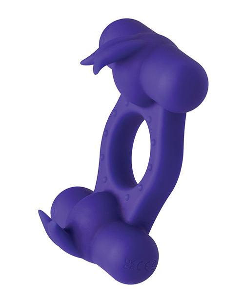 Améliorateur d'Orgasme Triple Rechargeable en Silicone