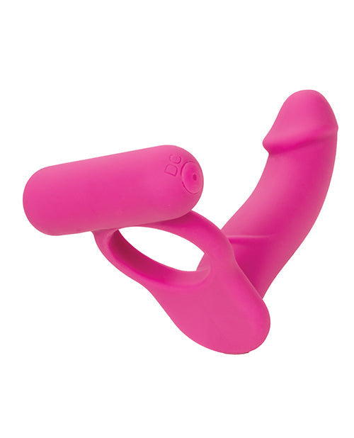 Vibreur double en silicone rechargeable – Rose