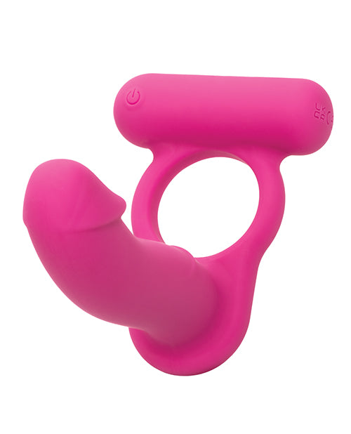 Vibreur double en silicone rechargeable – Rose