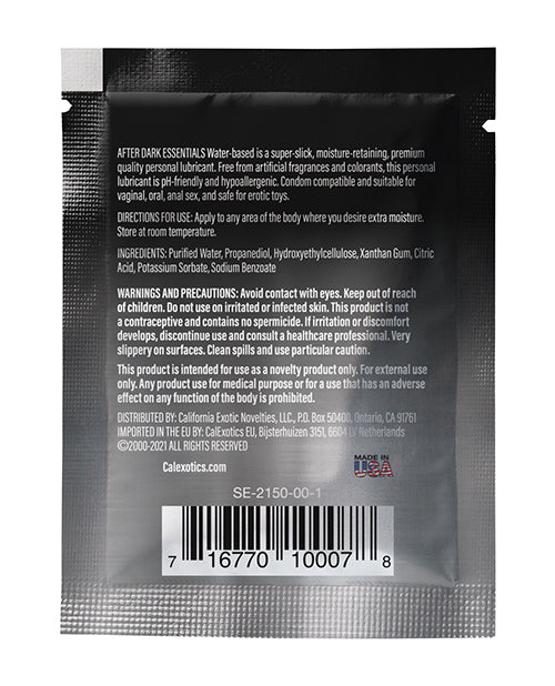 Après-Nuit Essentiels Sachet de Lubrifiant Personnel à Base d'Eau - 0,08 oz