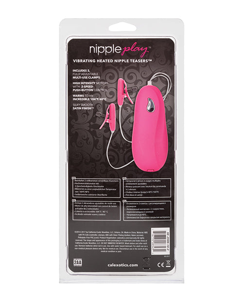 Juguete vibrador y calentador para pezones - Rosa