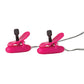 Juguete vibrador y calentador para pezones - Rosa