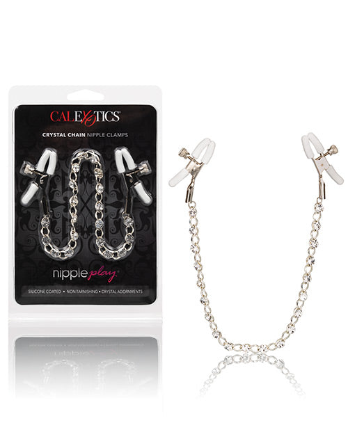 Abrazaderas de pezones de cristal de Nipple Play - Transparentes