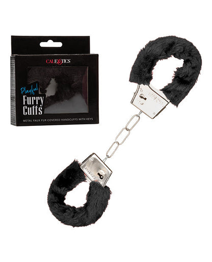 Menottes fourrure coquines - Noir