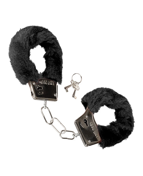 Menottes fourrure coquines - Noir
