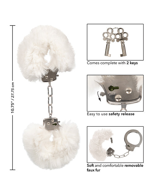 Manchettes de fourrure ultra moelleuses - Blanches