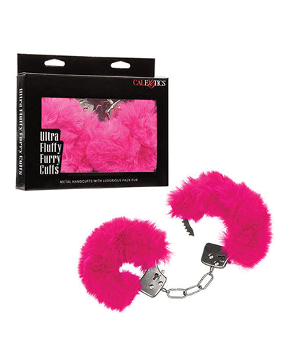 Poignets ultra-moelleux en fourrure - Rose